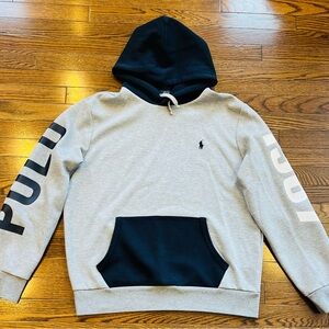 Polo Ralph Lauren Grey & Navy POLO 1967 Graphic Hoodie